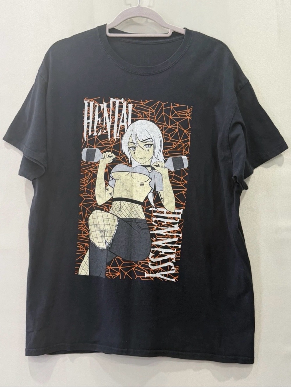 Foureyes Graphic Shirt Hentai Hennessy Adult XL Black Anime Graphic Tee